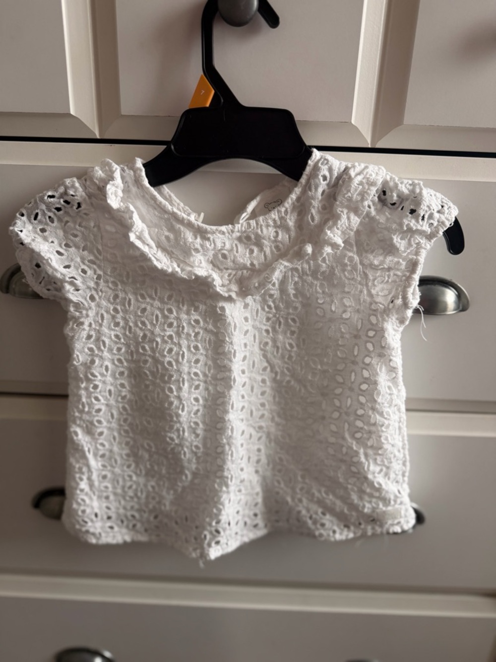 Koala Kids White Eyelet Lace Top